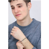 Bracciale Comete Uomo District in Acciaio chirurgico (316L) Occhio di tigre UBR1101 - UBR1101